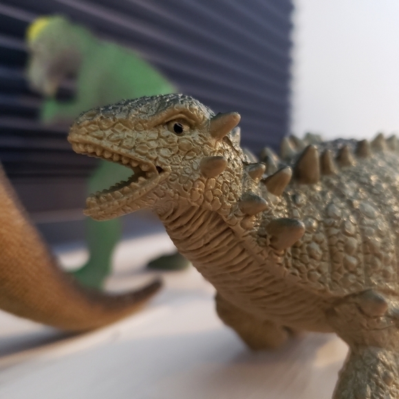 Lot of 5 Vintage Solid Hard Plastic Dinosaur Toys Figurines Figures Children Kid - Picture 12 of 15